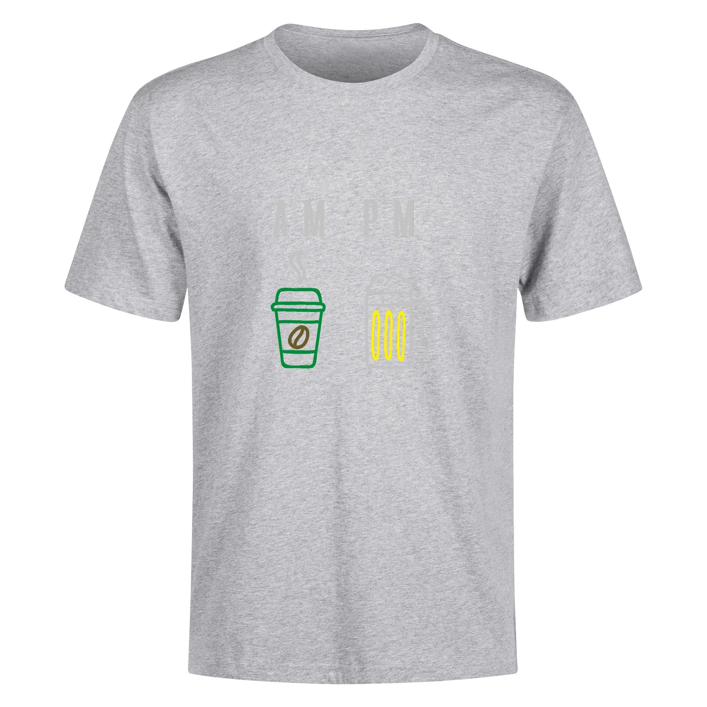 T-Shirt AM PM Coffee or Beer DrinkandArt