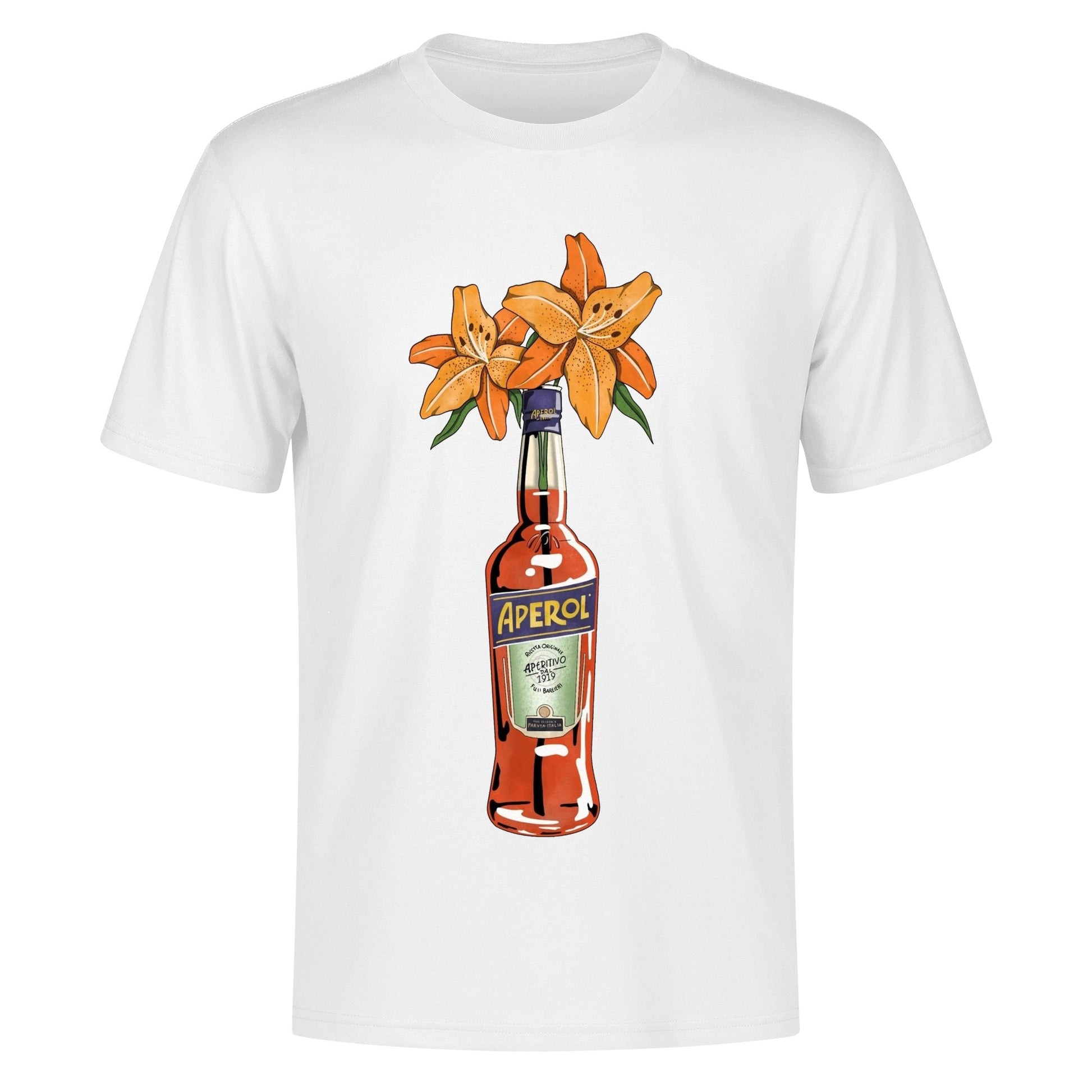 T-Shirt Aperol lilies art DrinkandArt