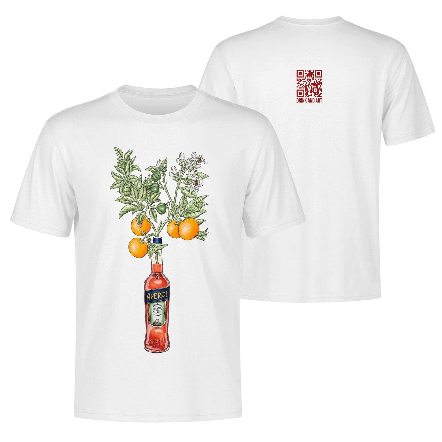 T-Shirt Aperol orange tree DrinkandArt