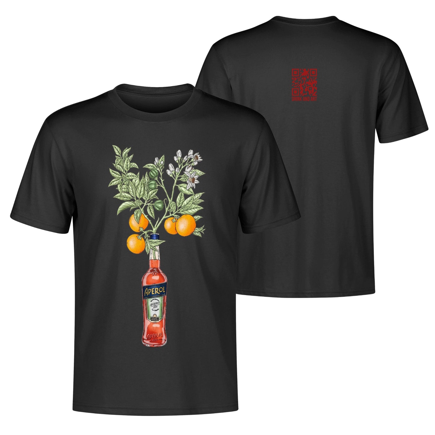 T-Shirt Aperol orange tree DrinkandArt