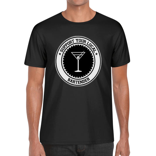 T-Shirt Bartender logo DrinkandArt