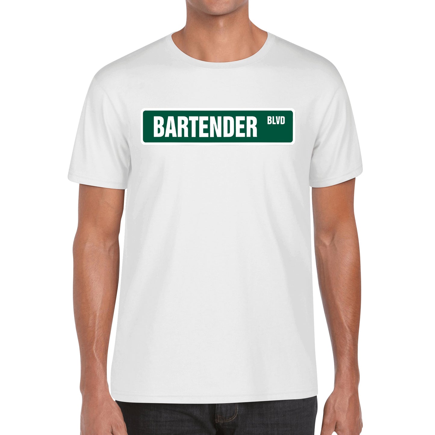 T-Shirt Bartender signpost DrinkandArt