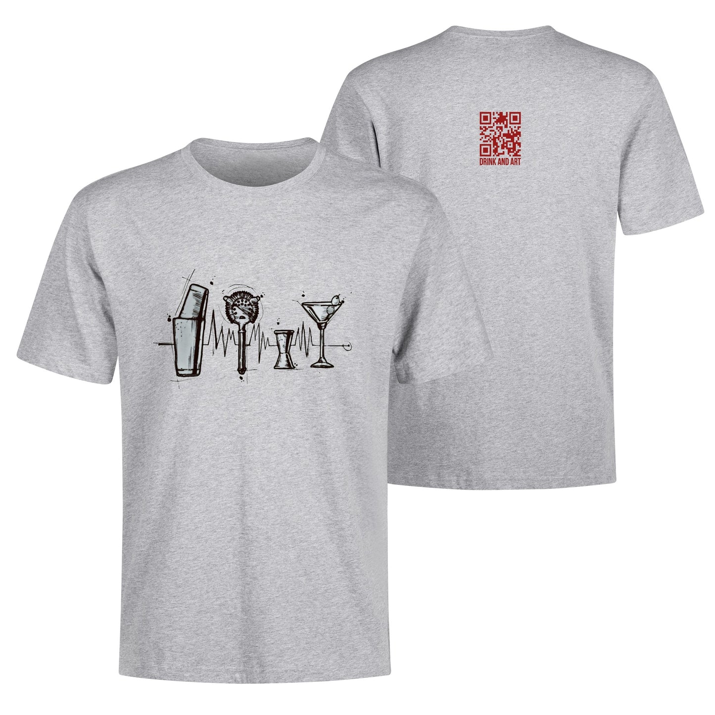 T-Shirt Barware drawing DrinkandArt