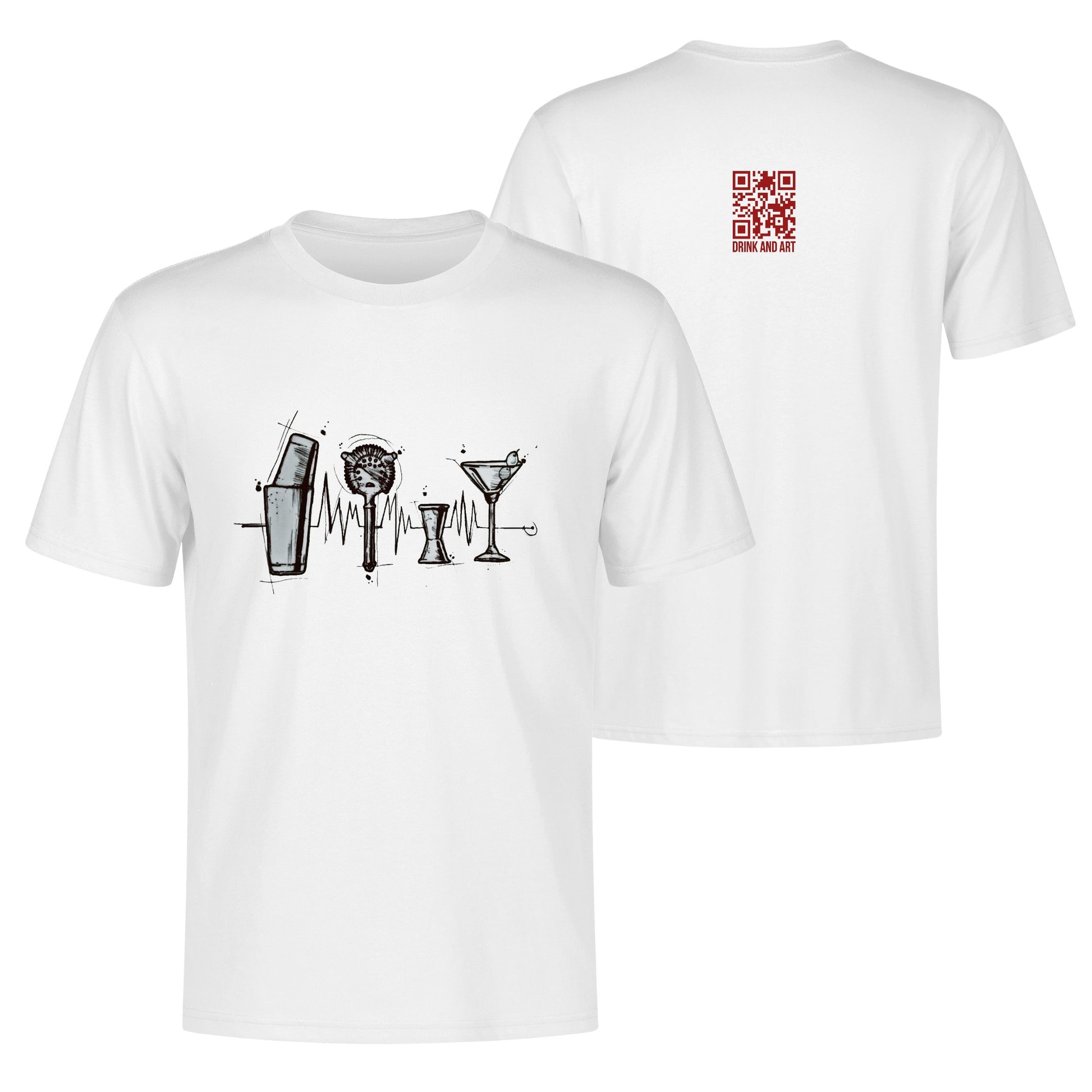 T-Shirt Barware drawing DrinkandArt