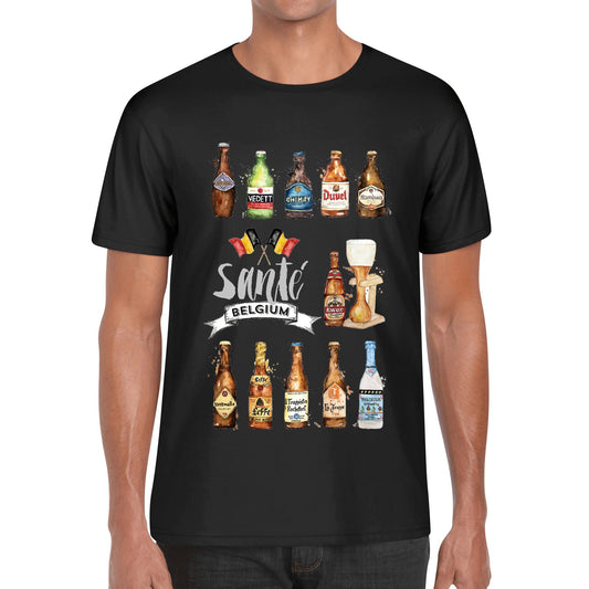 T-Shirt Belgium Beers watercolor art DrinkandArt