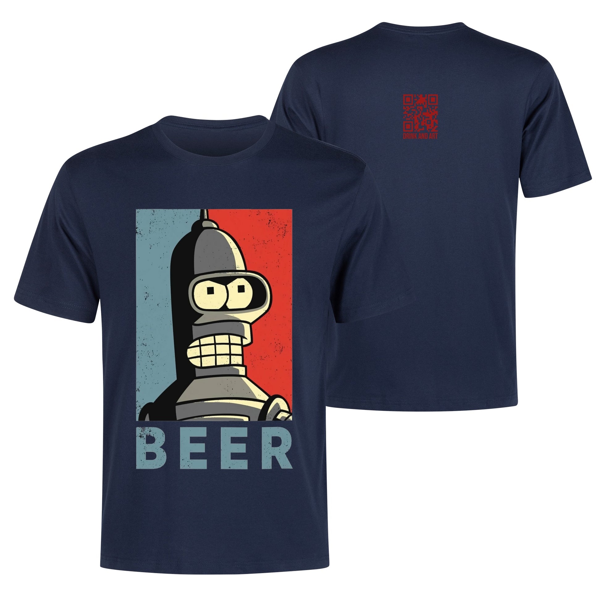 T-Shirt Bender Beer illustration DrinkandArt