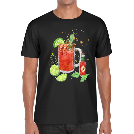 T-Shirt Blood Mary watercolor DrinkandArt