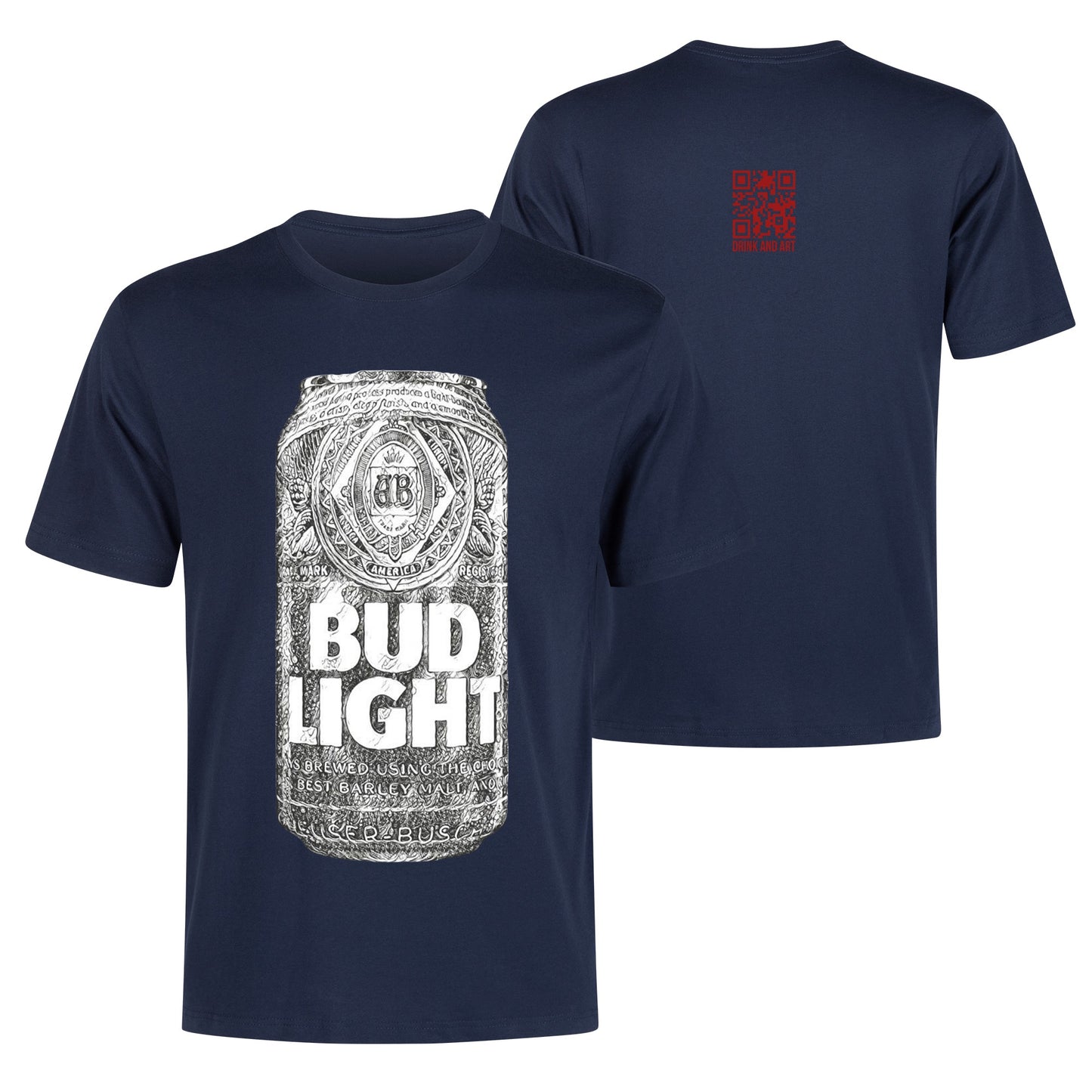 T-Shirt Bud Light illustration DrinkandArt