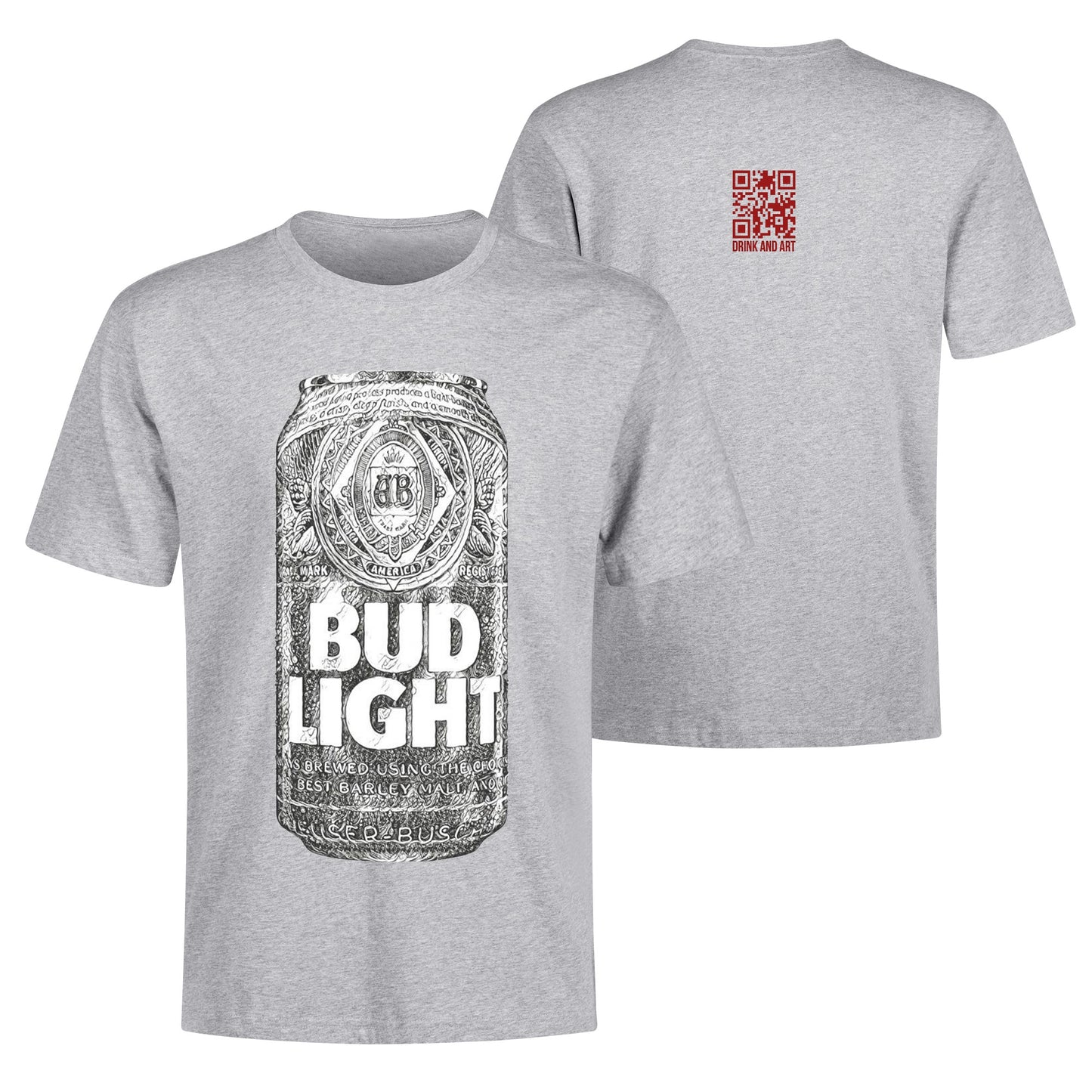 T-Shirt Bud Light illustration DrinkandArt