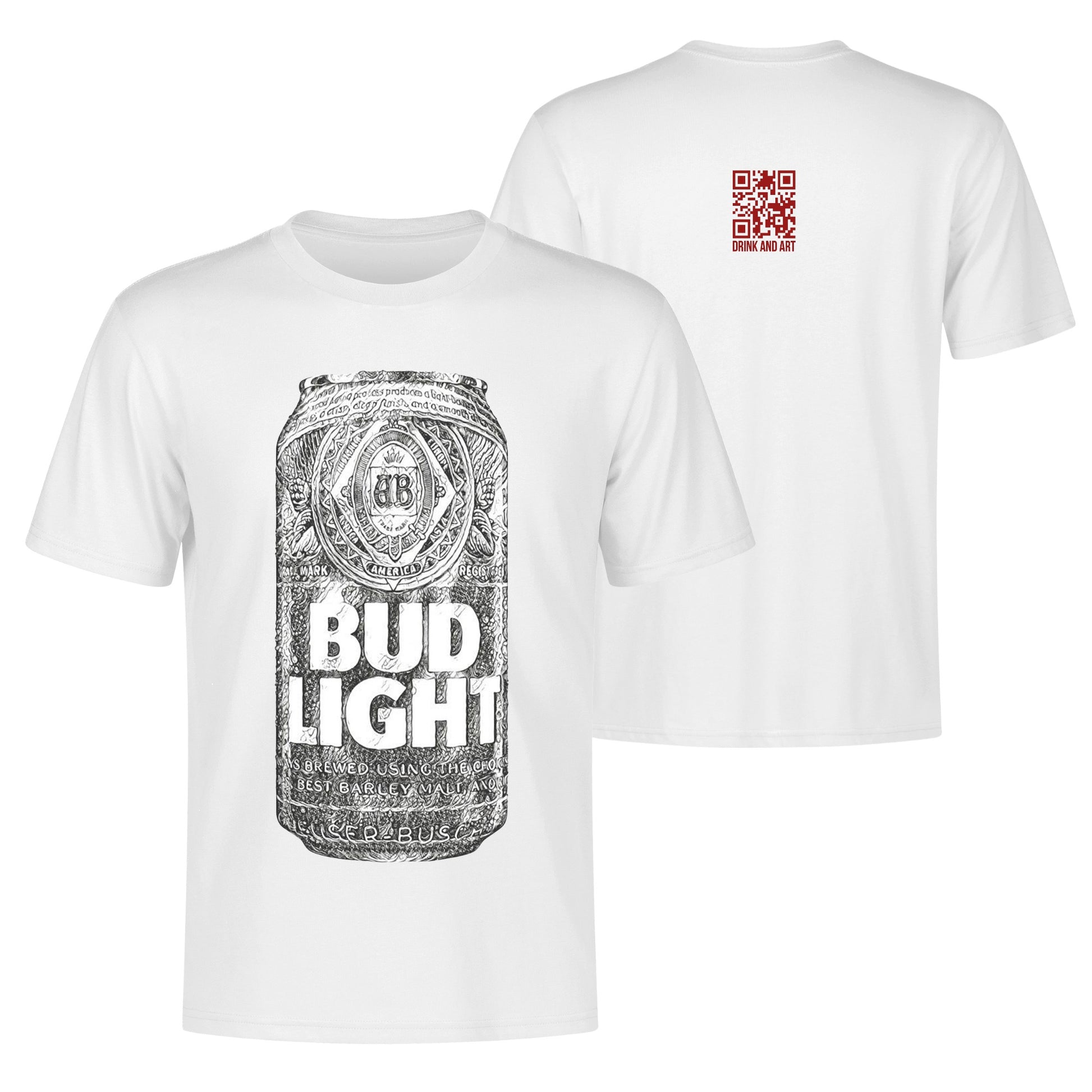 T-Shirt Bud Light illustration DrinkandArt