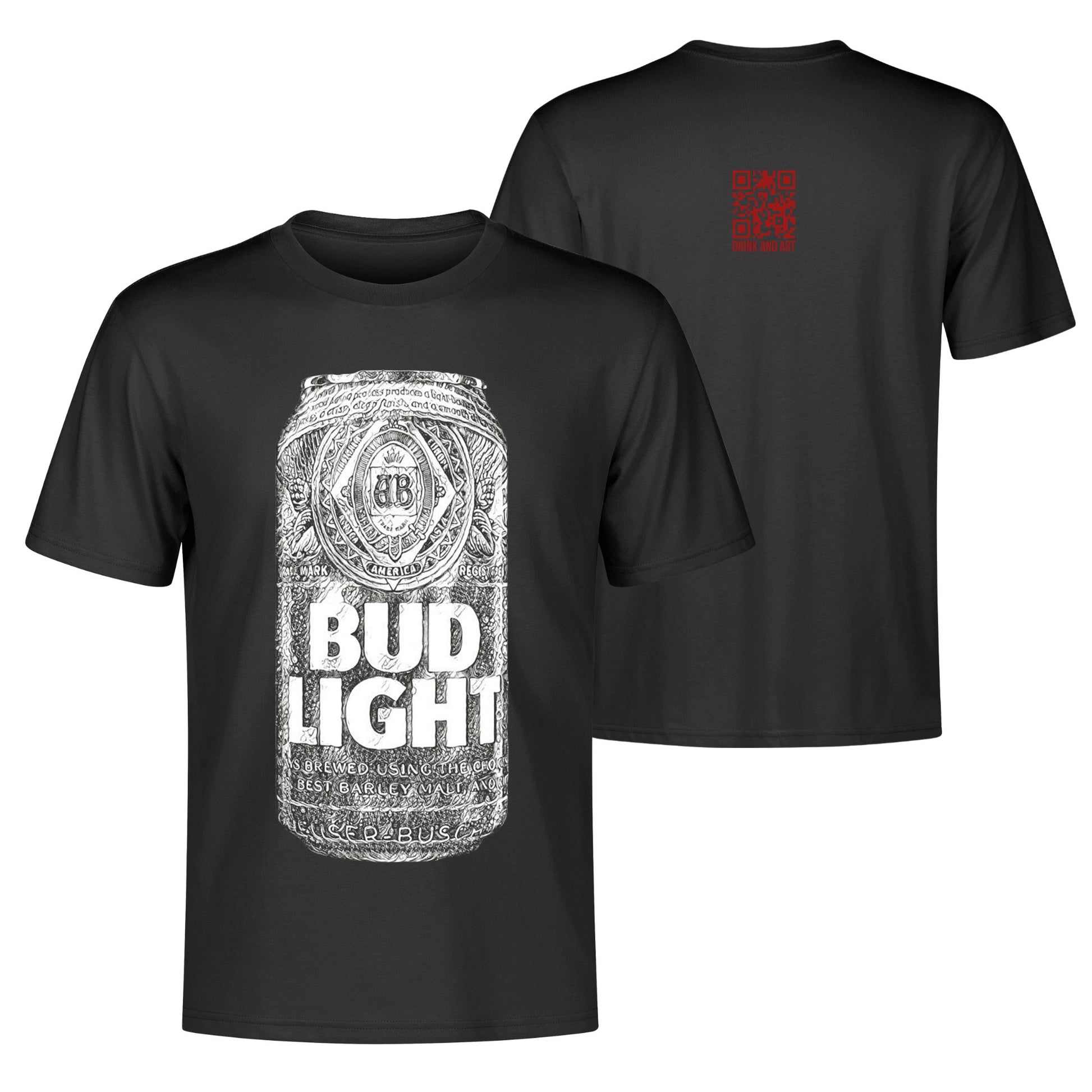 T-Shirt Bud Light illustration DrinkandArt