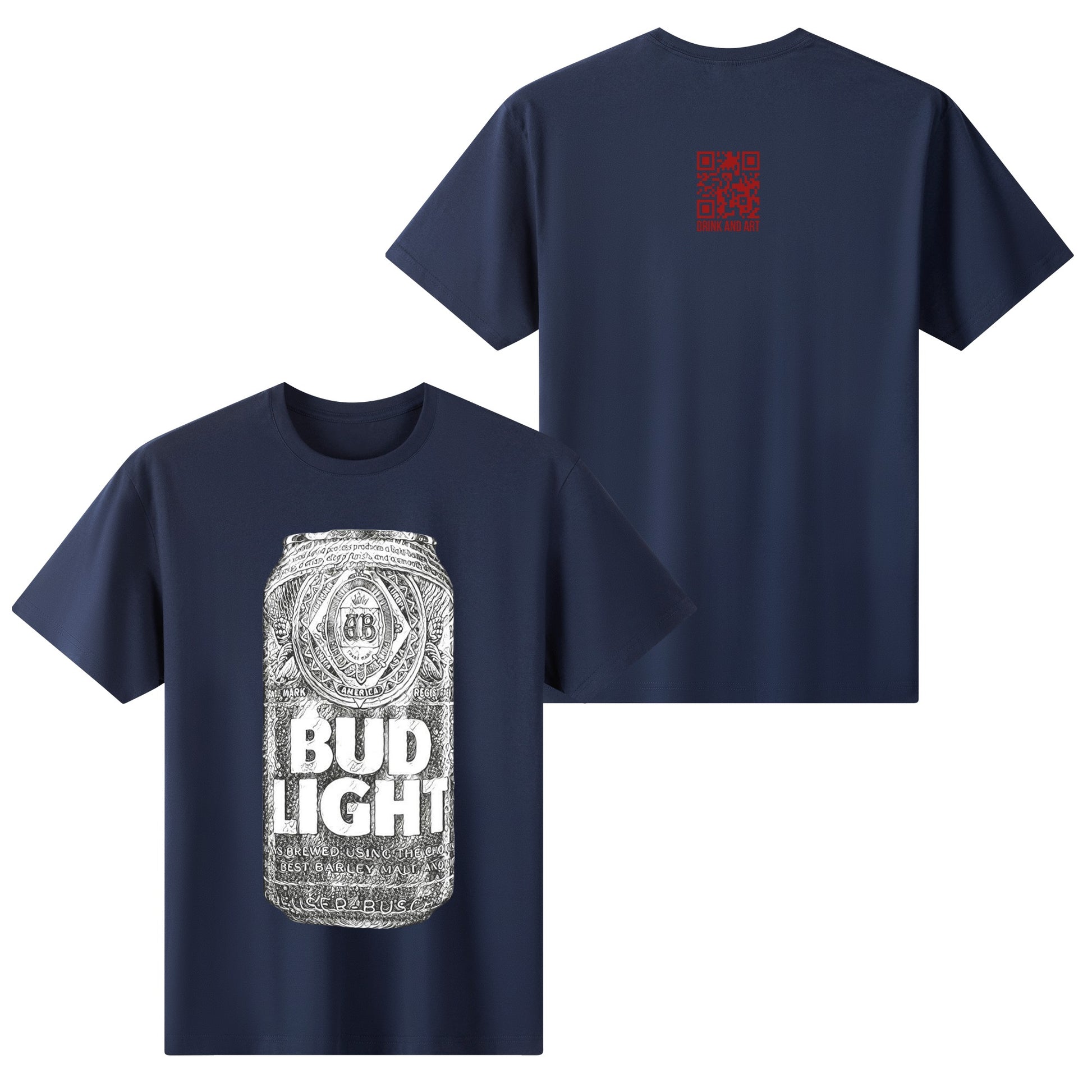 T-Shirt Bud Light illustration DrinkandArt