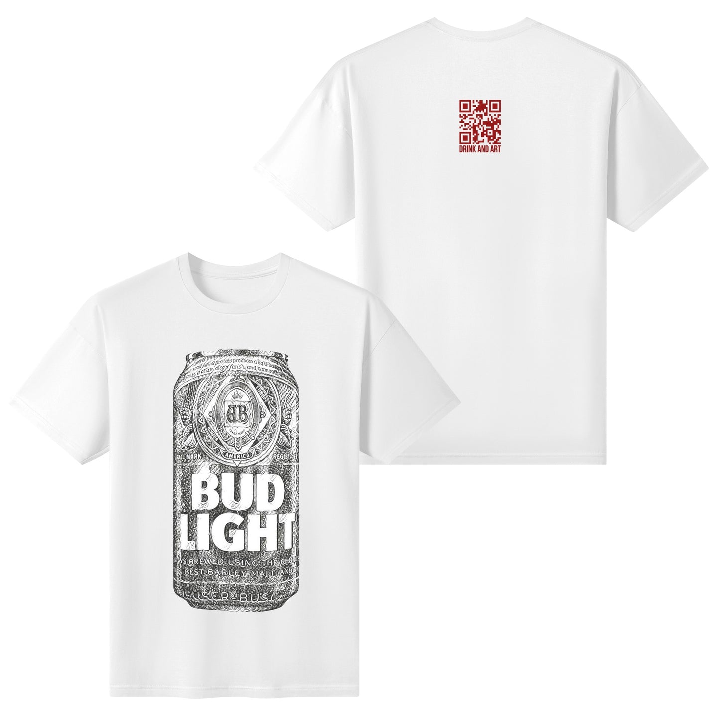 T-Shirt Bud Light illustration DrinkandArt