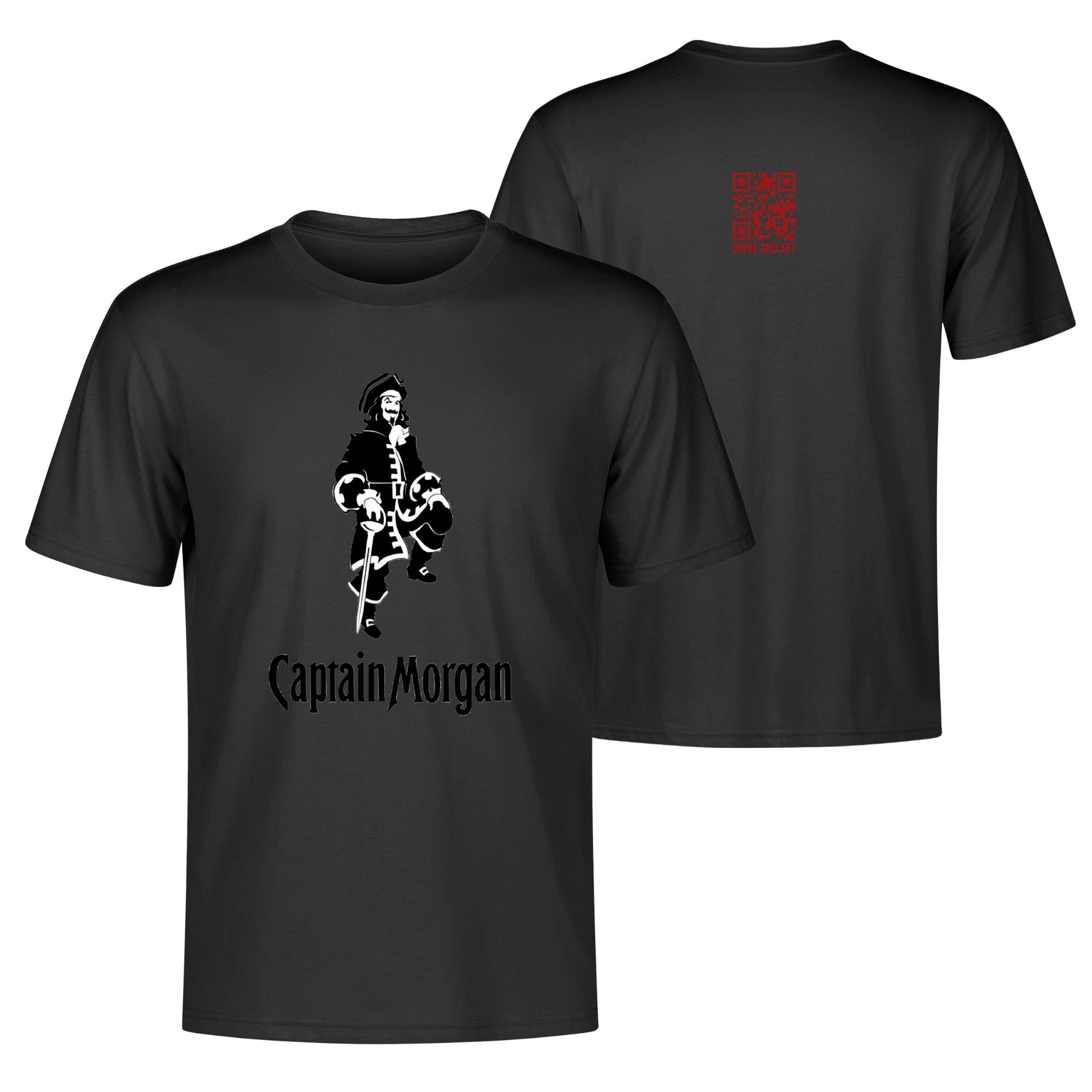 T-Shirt Capitain Morgan logo DrinkandArt