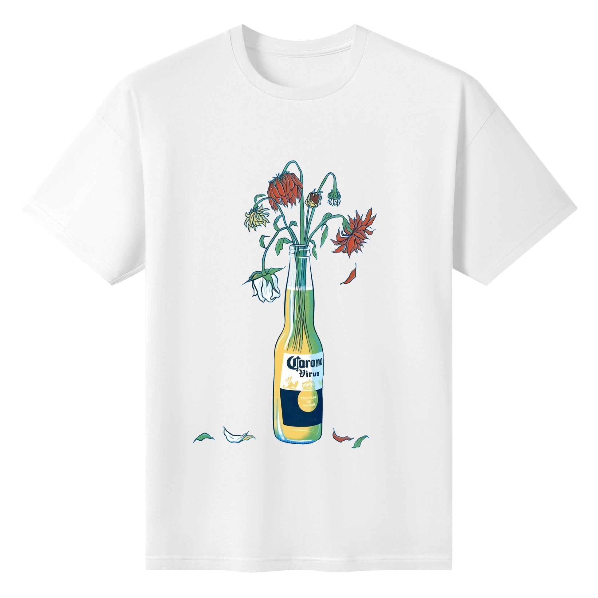 T-Shirt Corona floral art DrinkandArt