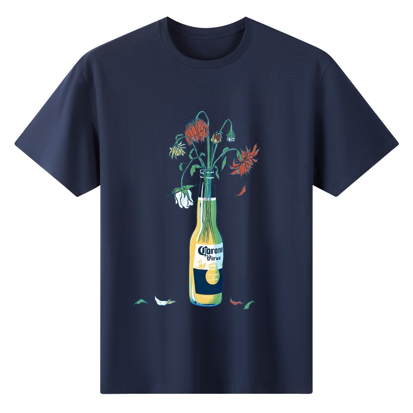 T-Shirt Corona floral art DrinkandArt