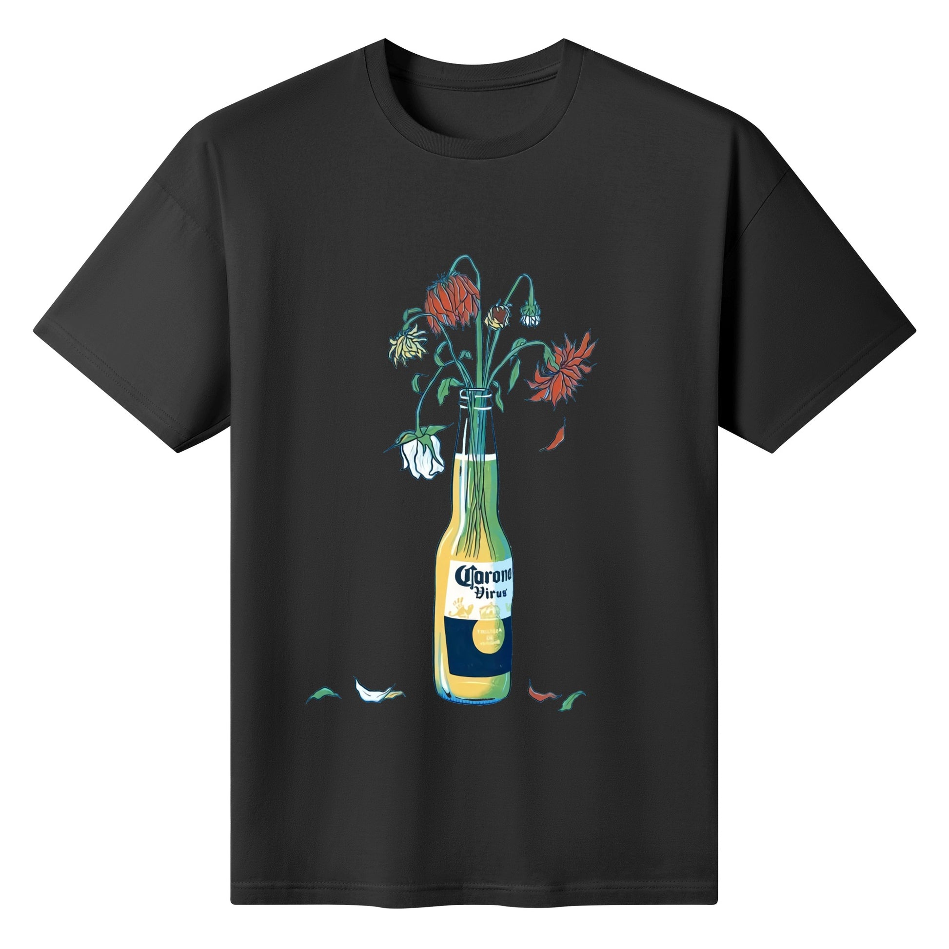 T-Shirt Corona floral art DrinkandArt