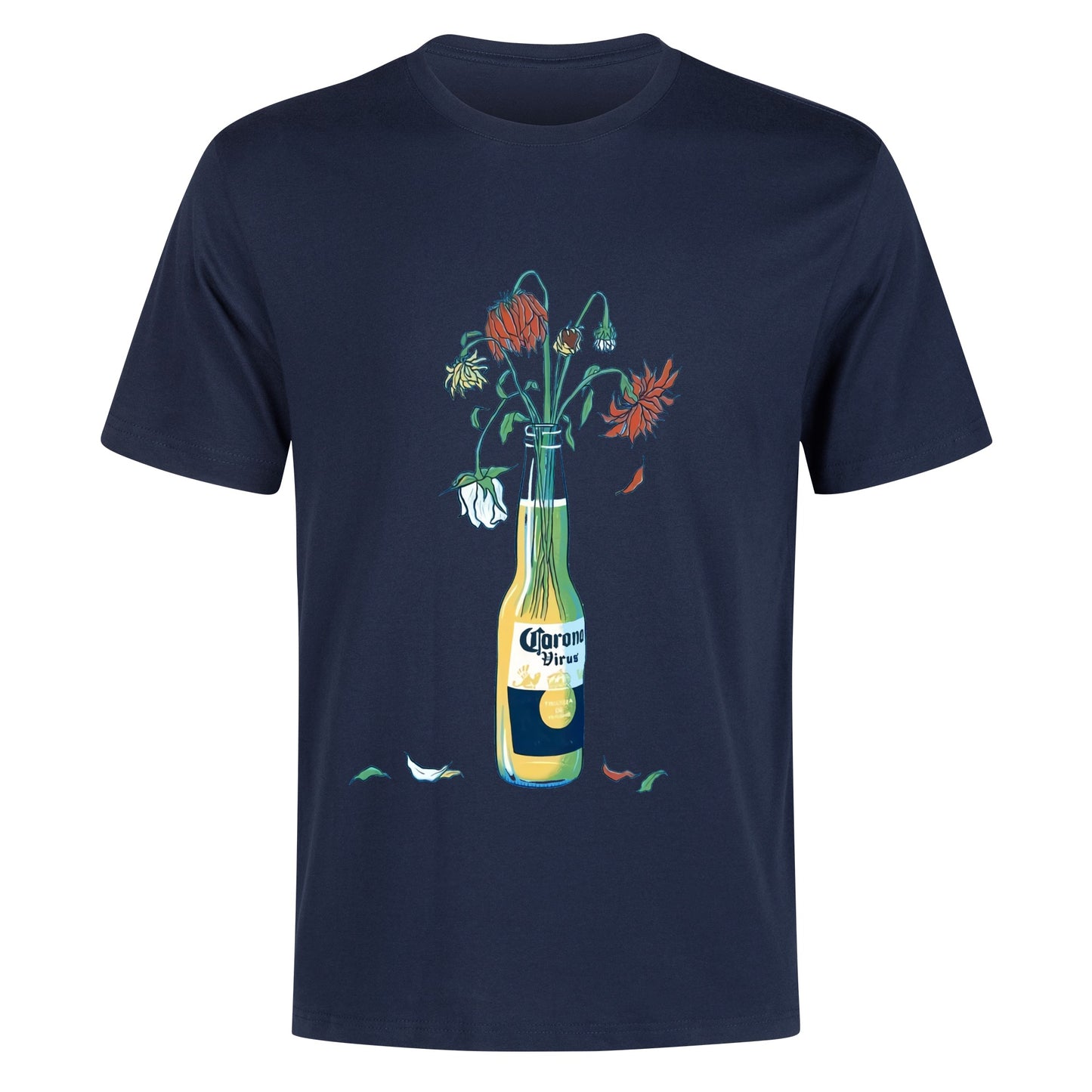 T-Shirt Corona floral art DrinkandArt