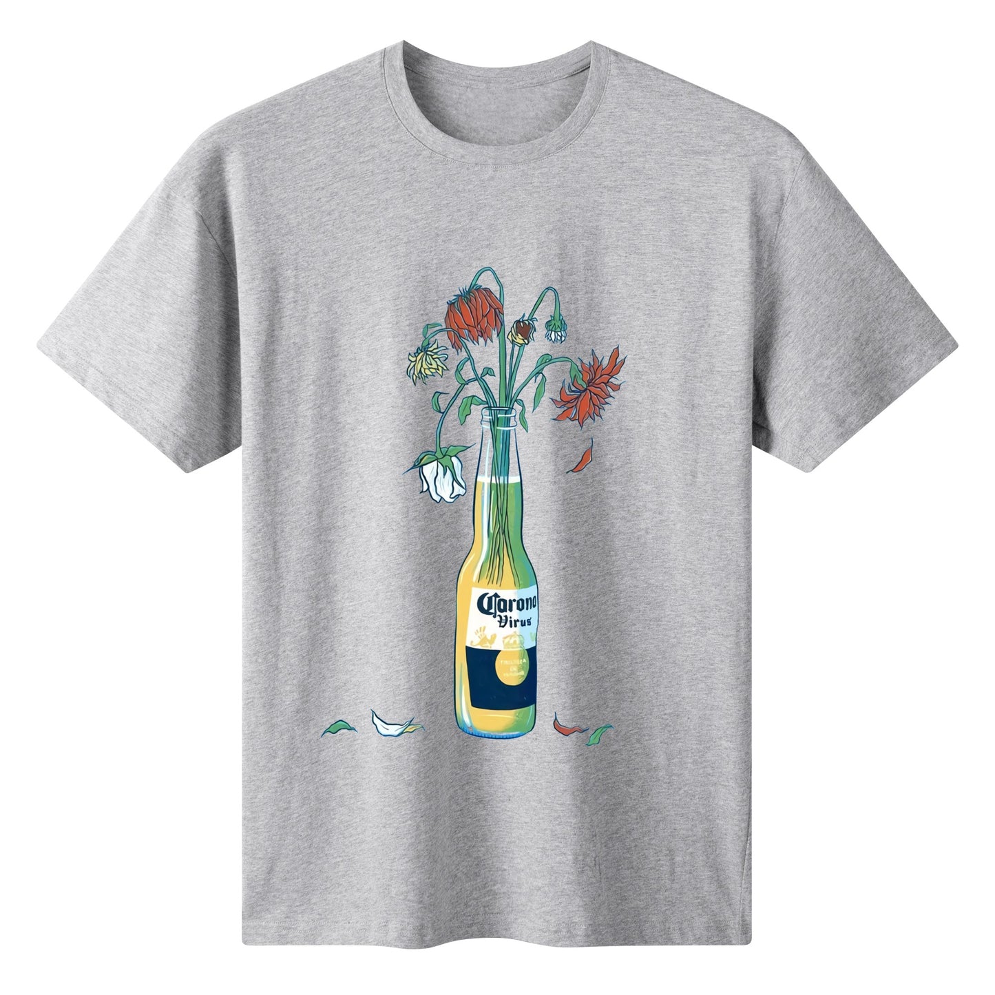 T-Shirt Corona floral art DrinkandArt