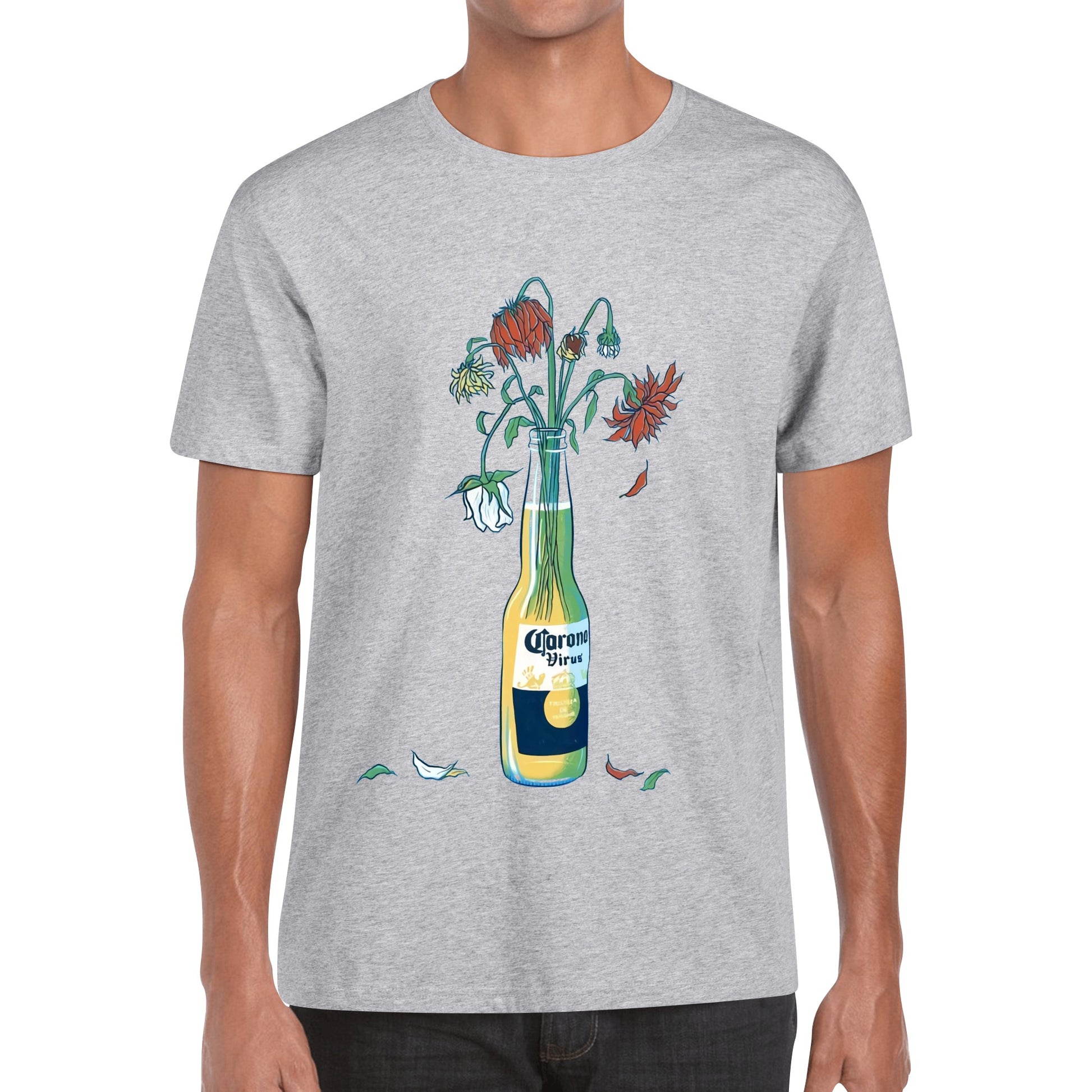 T-Shirt Corona floral art DrinkandArt