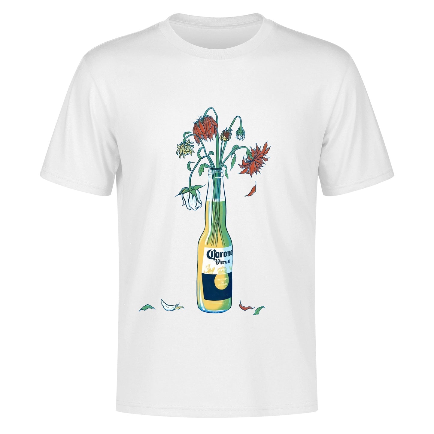 T-Shirt Corona floral art DrinkandArt