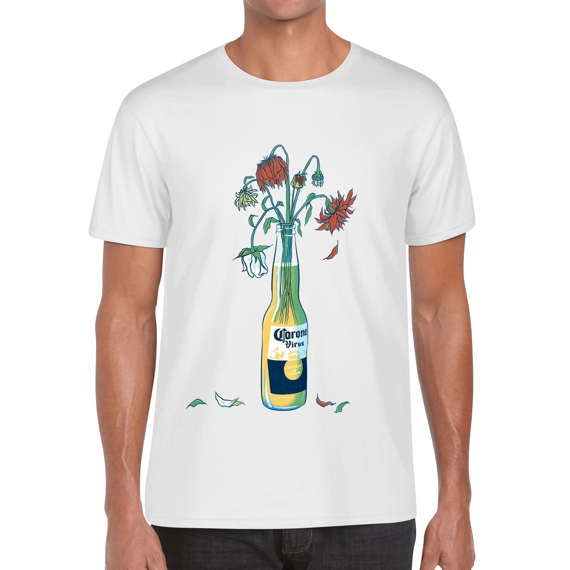 T-Shirt Corona floral art DrinkandArt