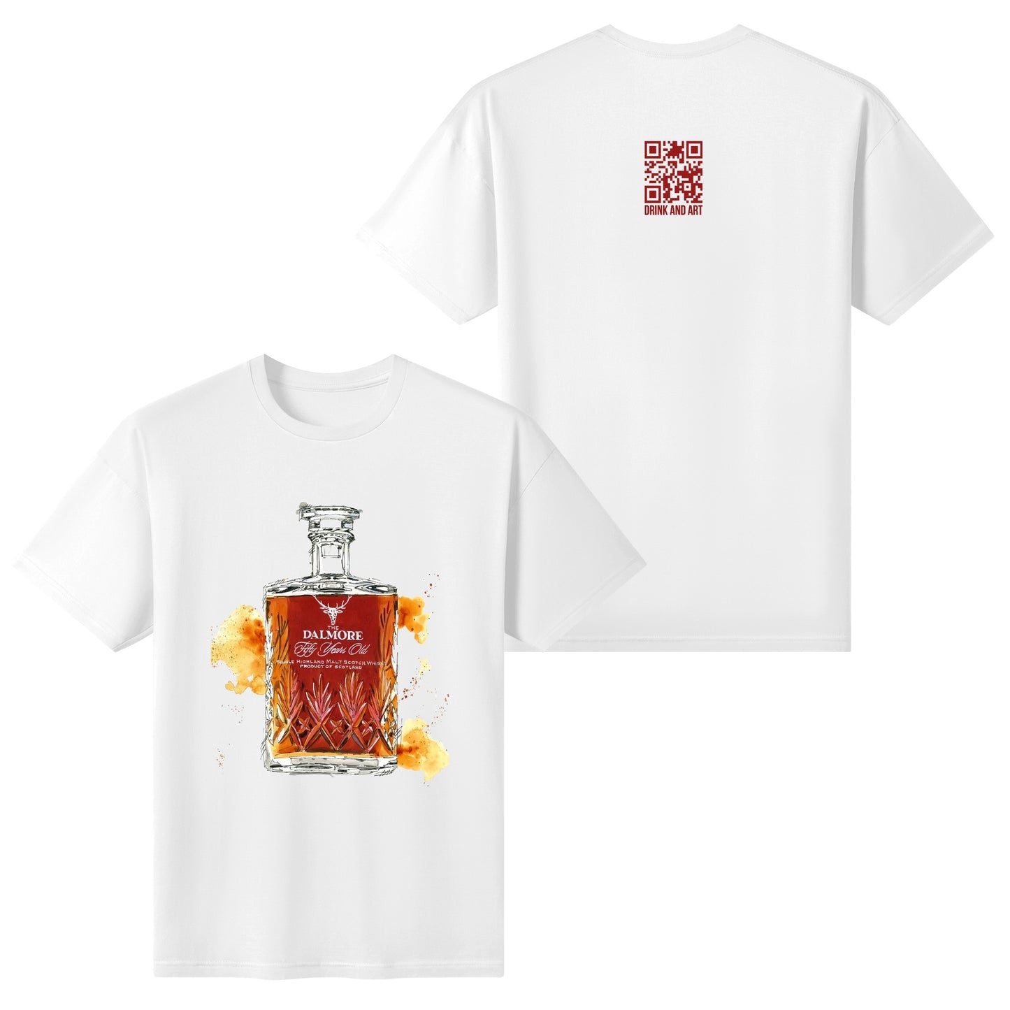 T-Shirt Dalmore watercolor DrinkandArt