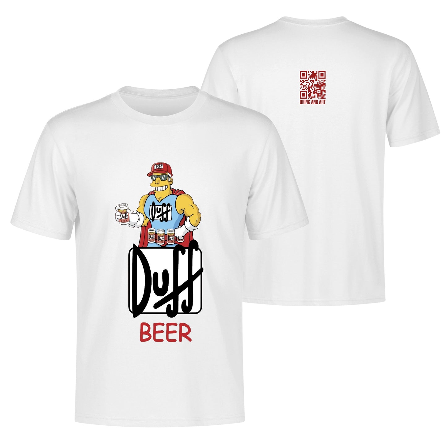 T-Shirt Duffman illustration DrinkandArt