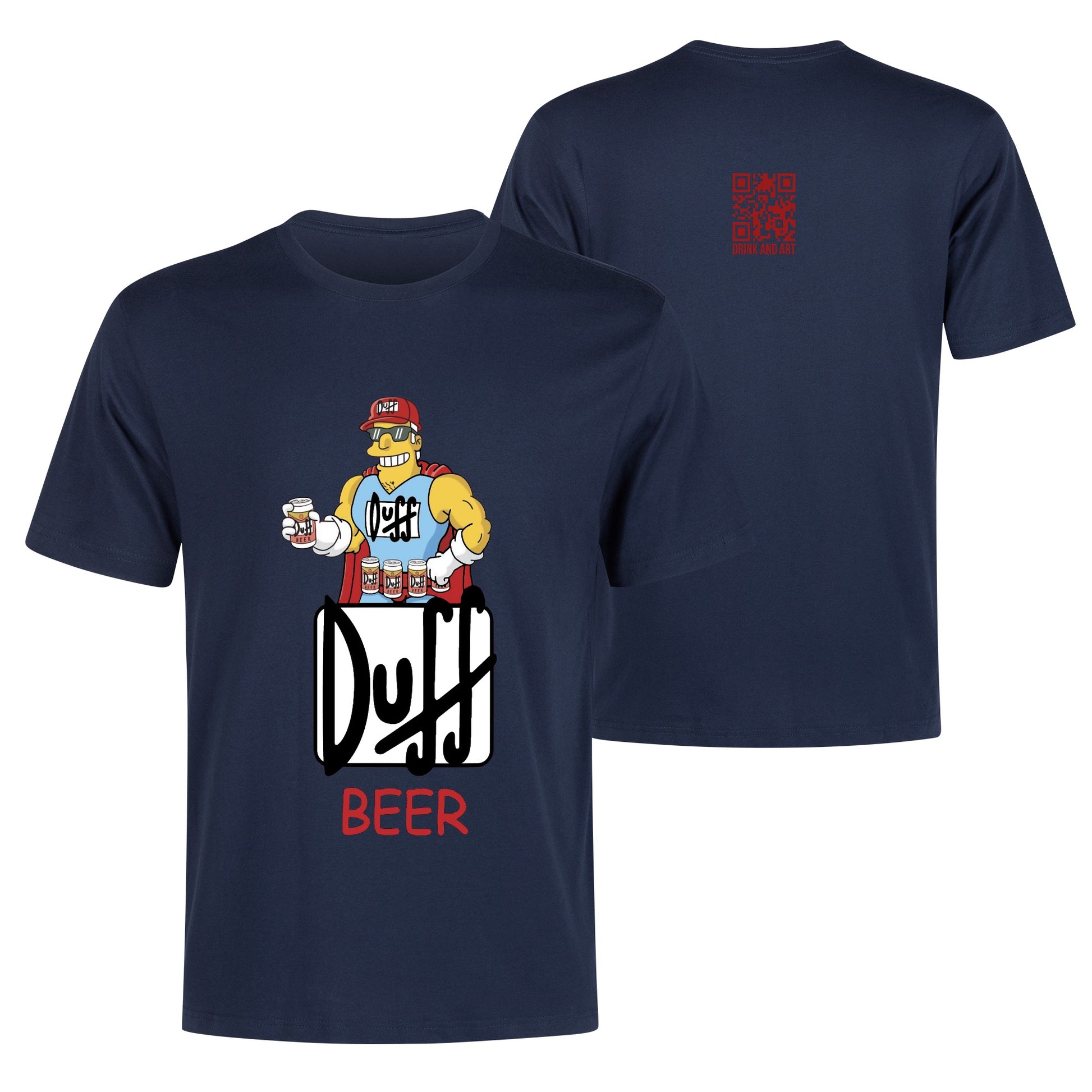 T-Shirt Duffman illustration DrinkandArt