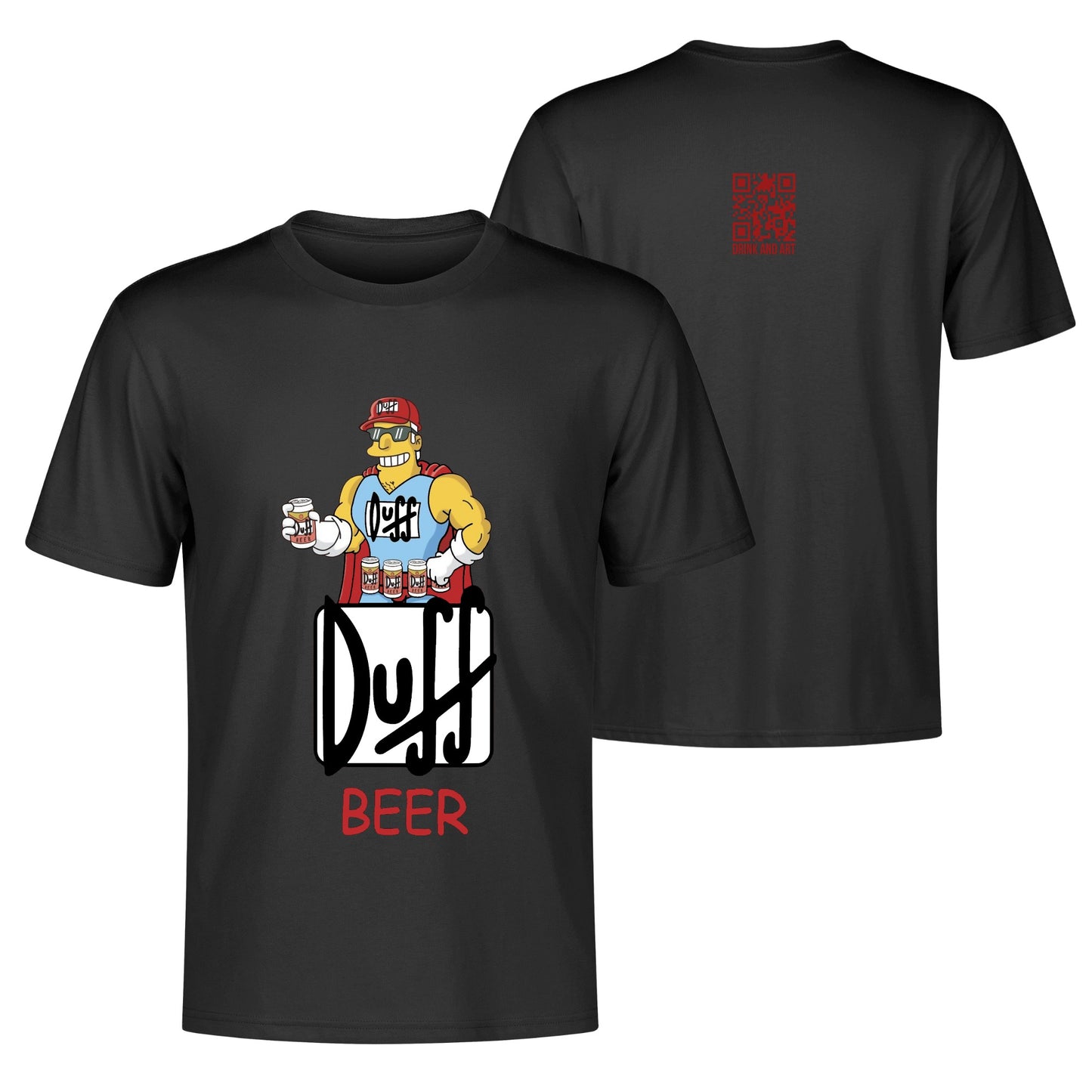 T-Shirt Duffman illustration DrinkandArt