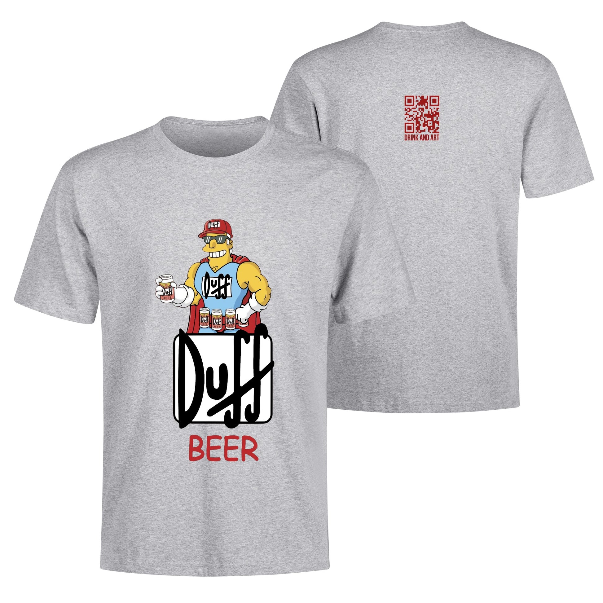 T-Shirt Duffman illustration DrinkandArt