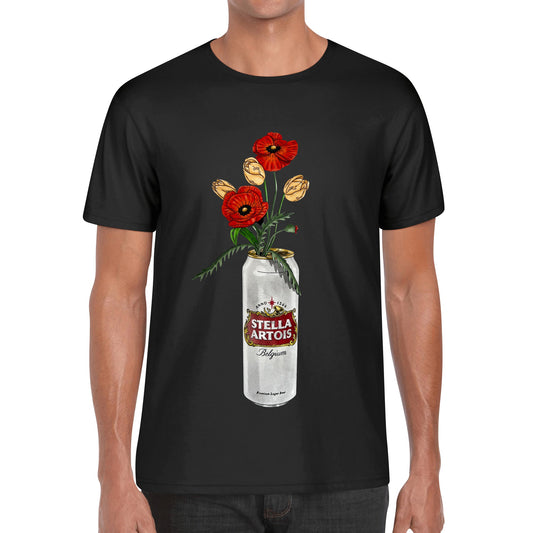 T-Shirt Estella Artois floral art DrinkandArt