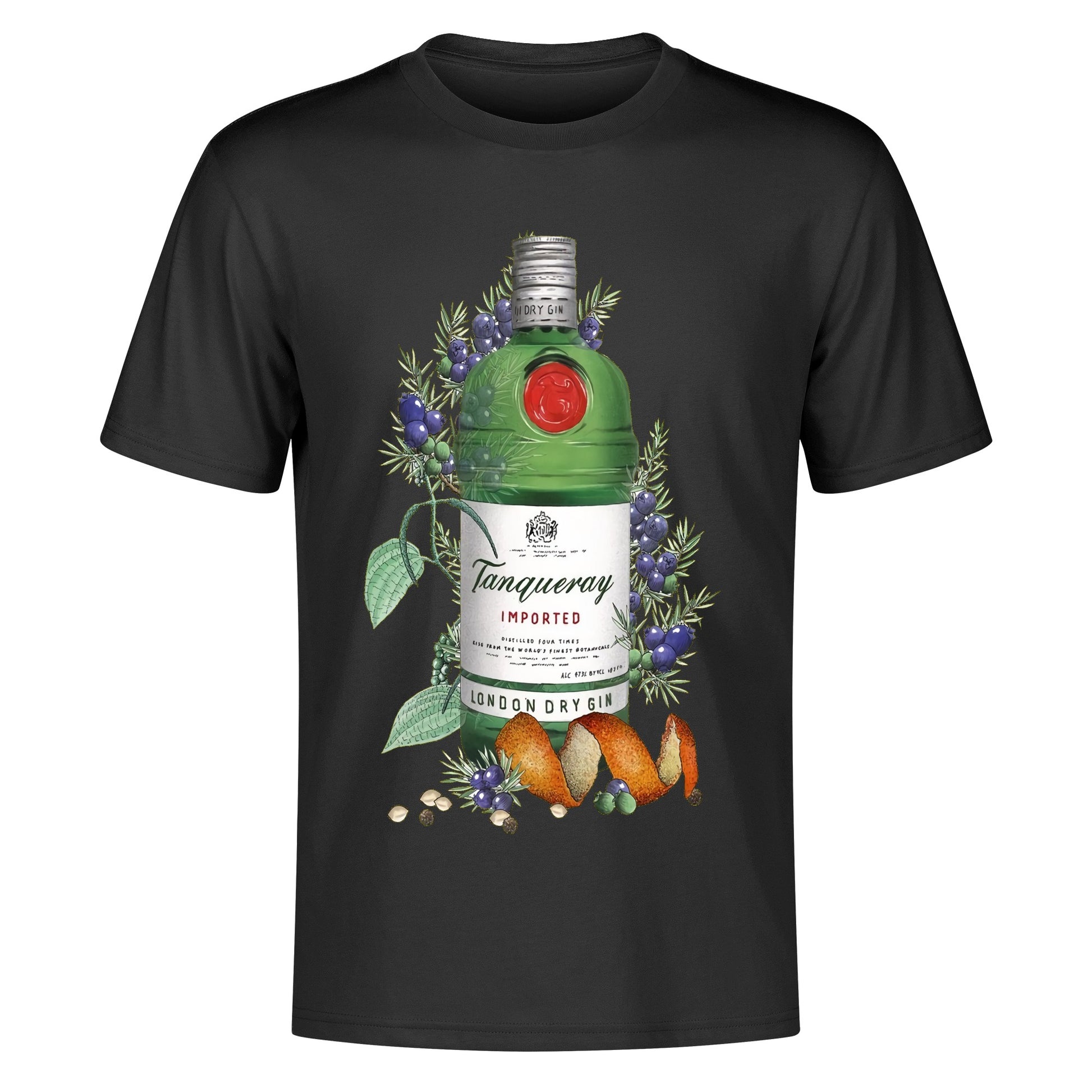 T-Shirt Gin Beefeater floral art DrinkandArt