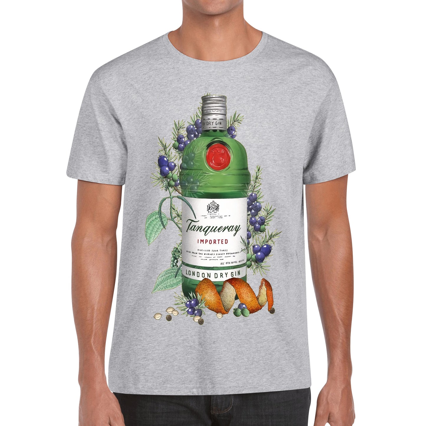 T-Shirt Gin Beefeater floral art DrinkandArt