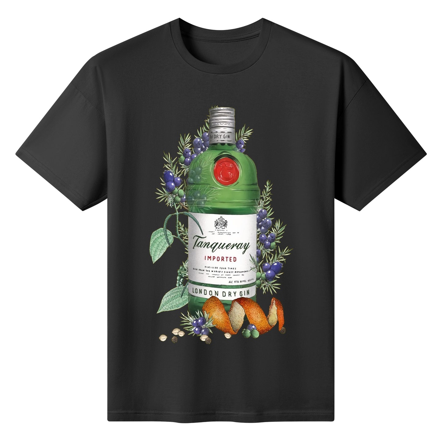 T-Shirt Gin Beefeater floral art DrinkandArt