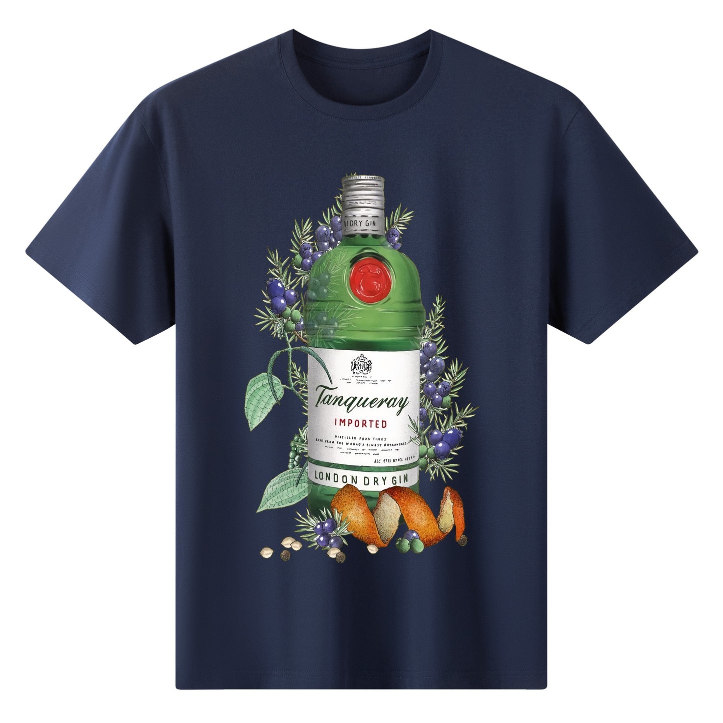 T-Shirt Gin Beefeater floral art DrinkandArt