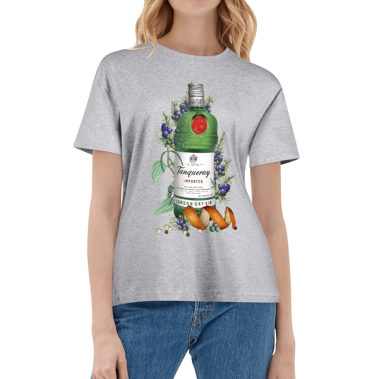 T-Shirt Gin Beefeater floral art DrinkandArt