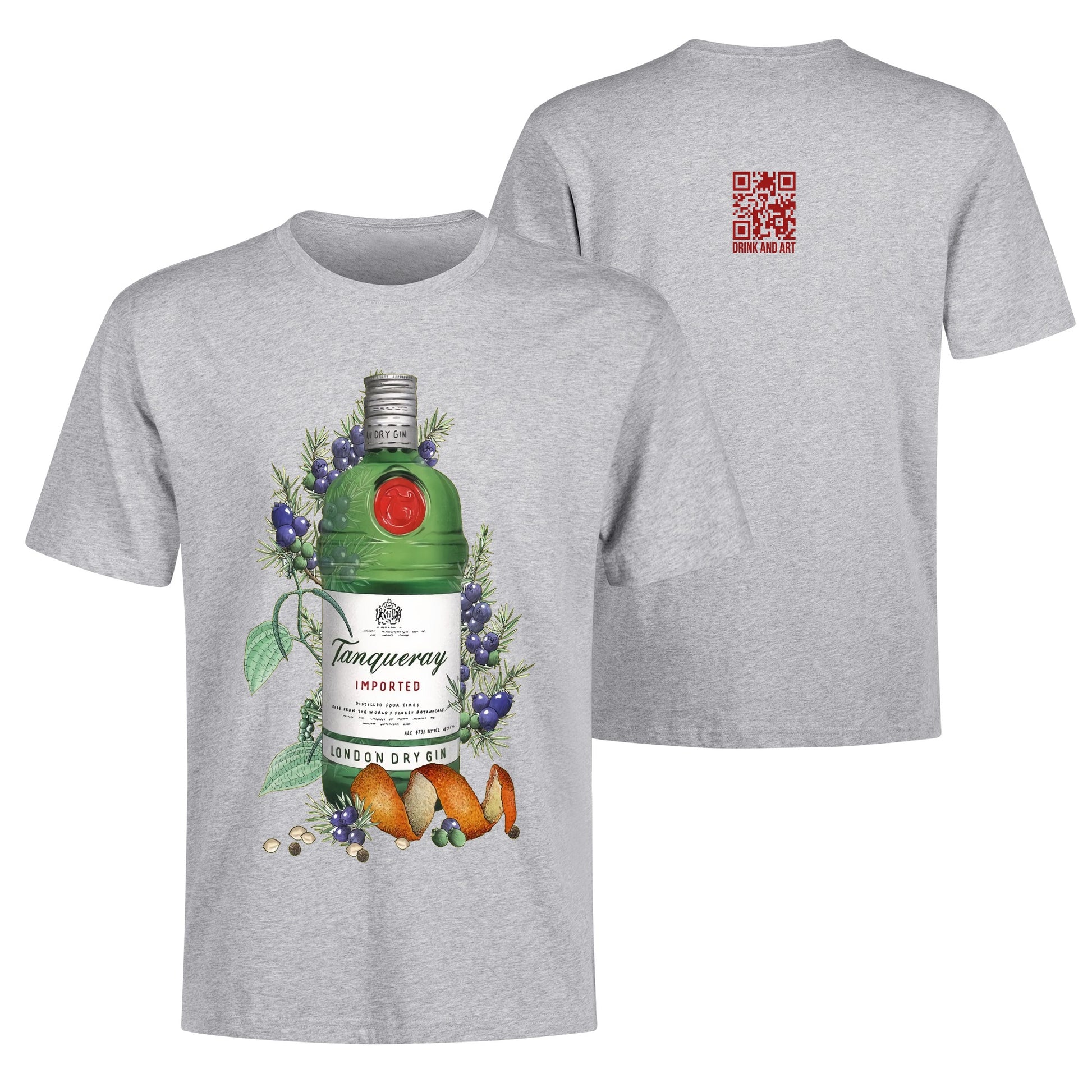 T-Shirt Gin Beefeater floral art DrinkandArt