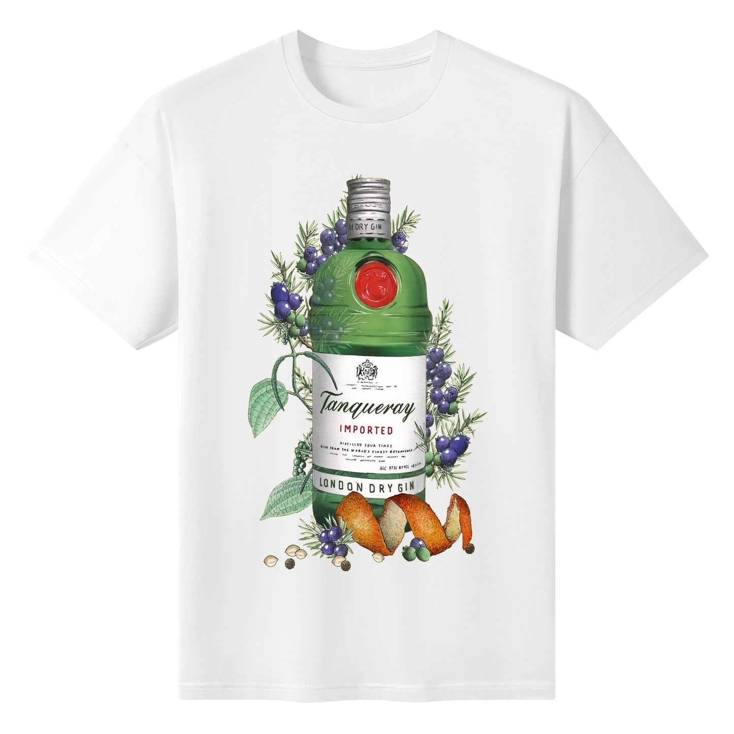 T-Shirt Gin Beefeater floral art DrinkandArt