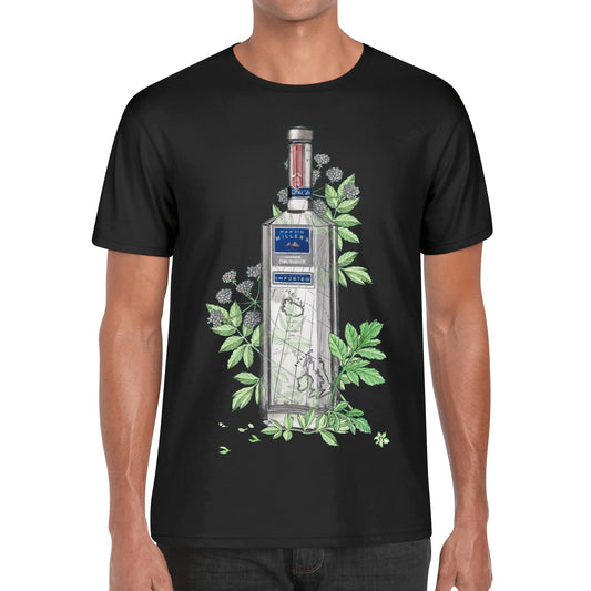 T-Shirt Gin Martin Millers floral art DrinkandArt