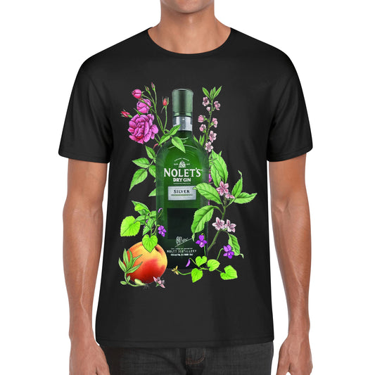 T-Shirt Gin Nolets floral art DrinkandArt