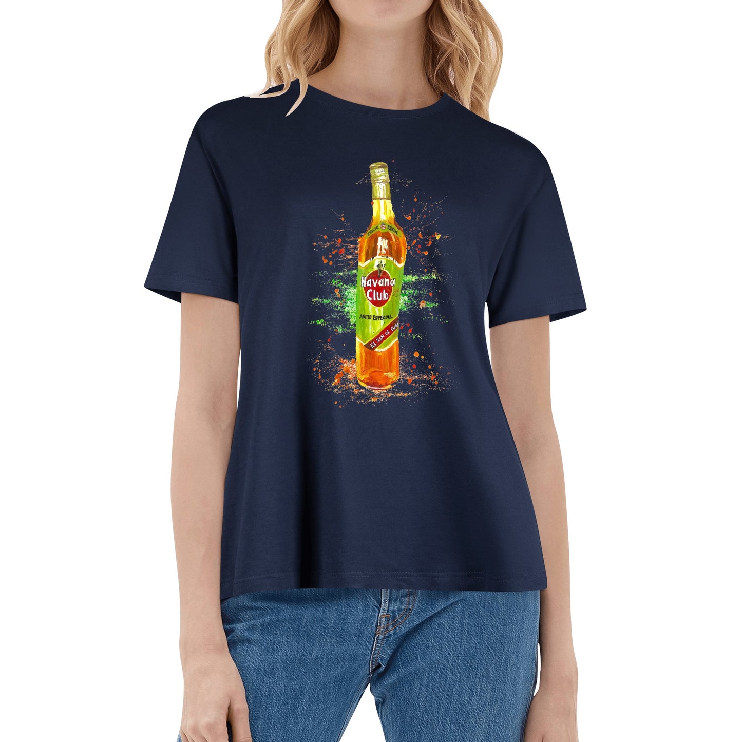 T-Shirt Havana Club watercolor DrinkandArt