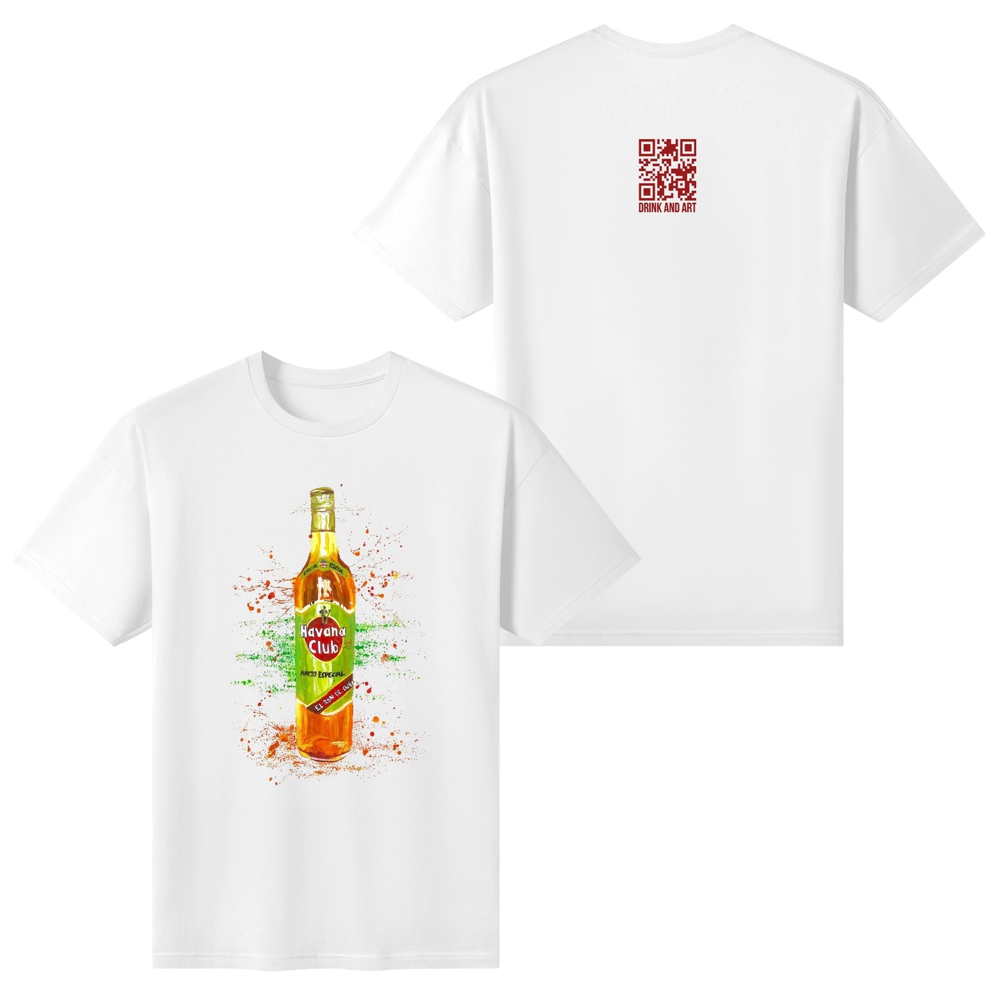 T-Shirt Havana Club watercolor DrinkandArt