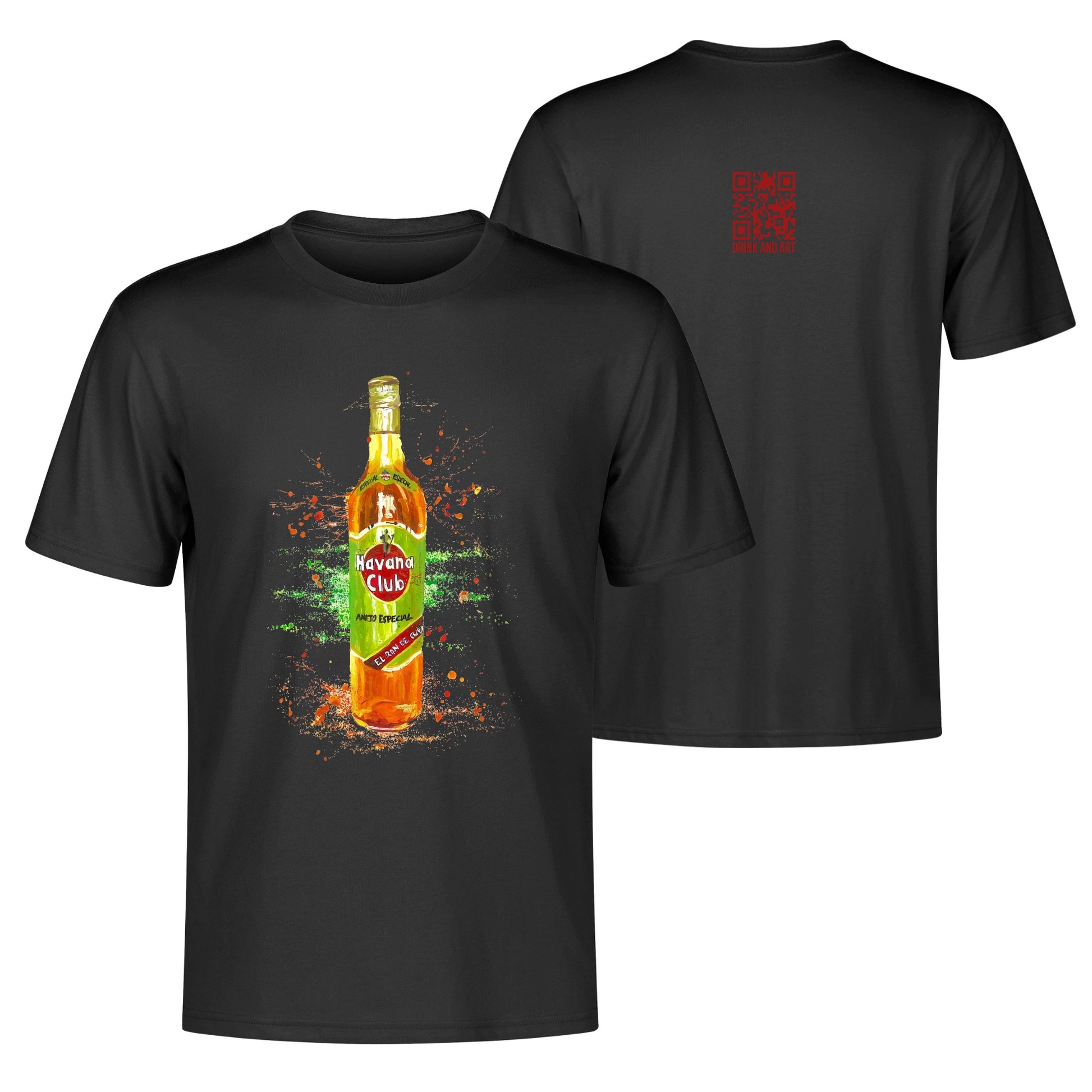 T-Shirt Havana Club watercolor DrinkandArt