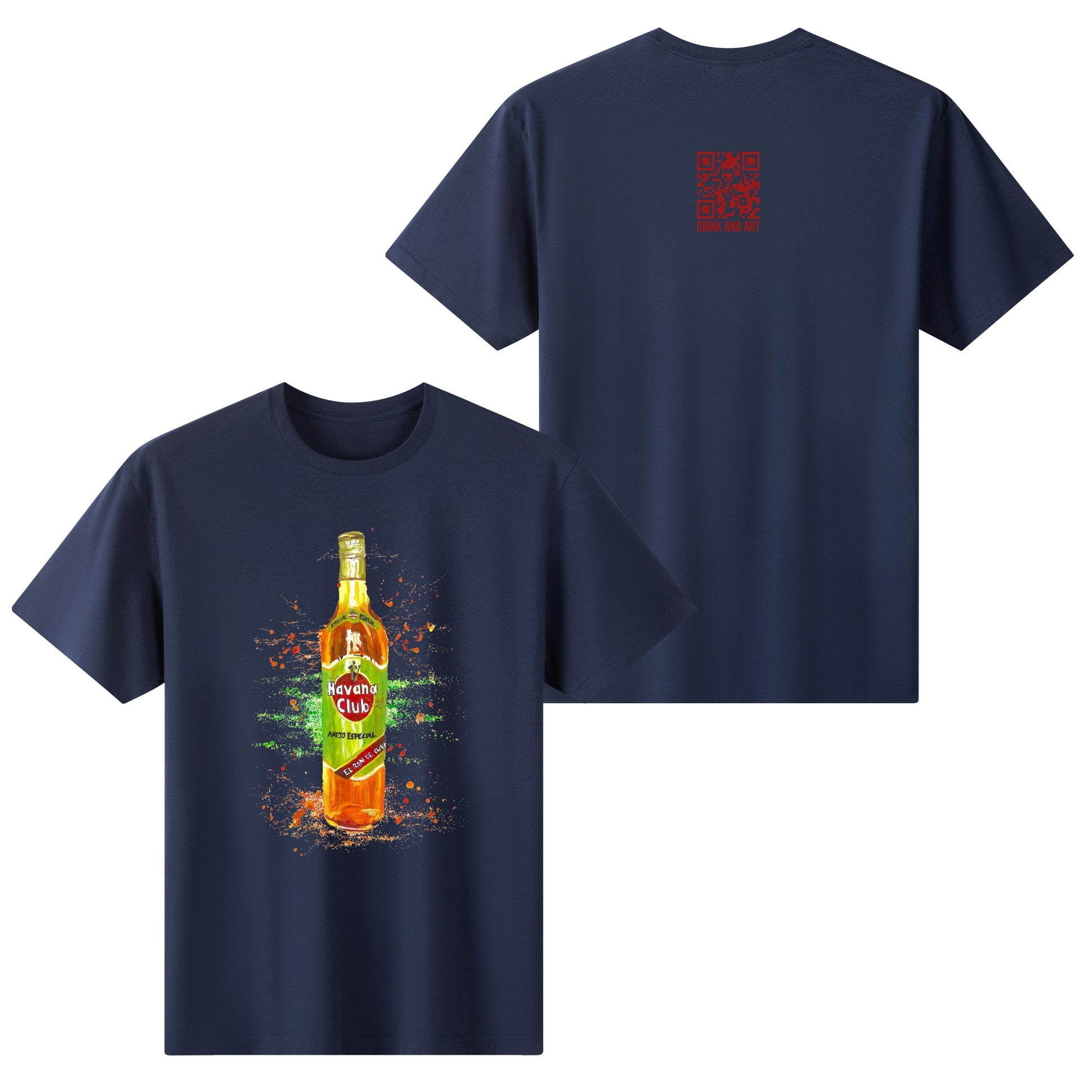 T-Shirt Havana Club watercolor DrinkandArt