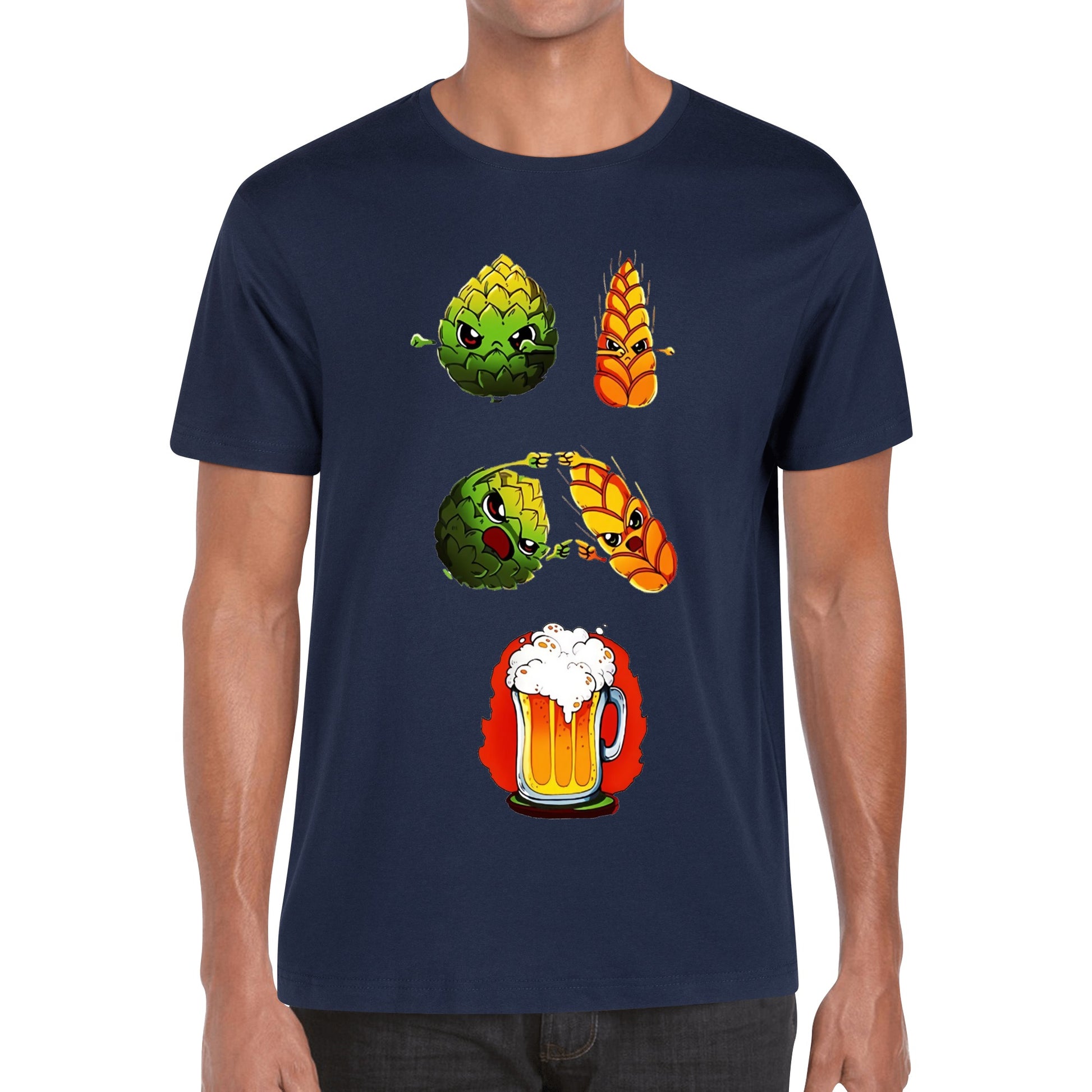 T-Shirt Hops and Wheat DrinkandArt