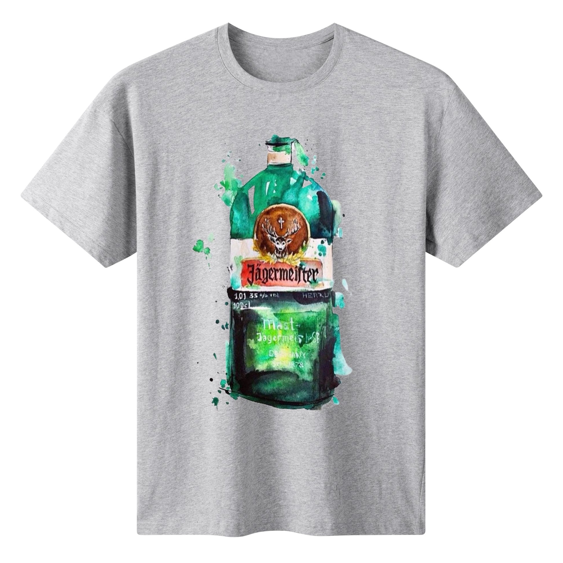 T-Shirt Jägermeister watercolor DrinkandArt