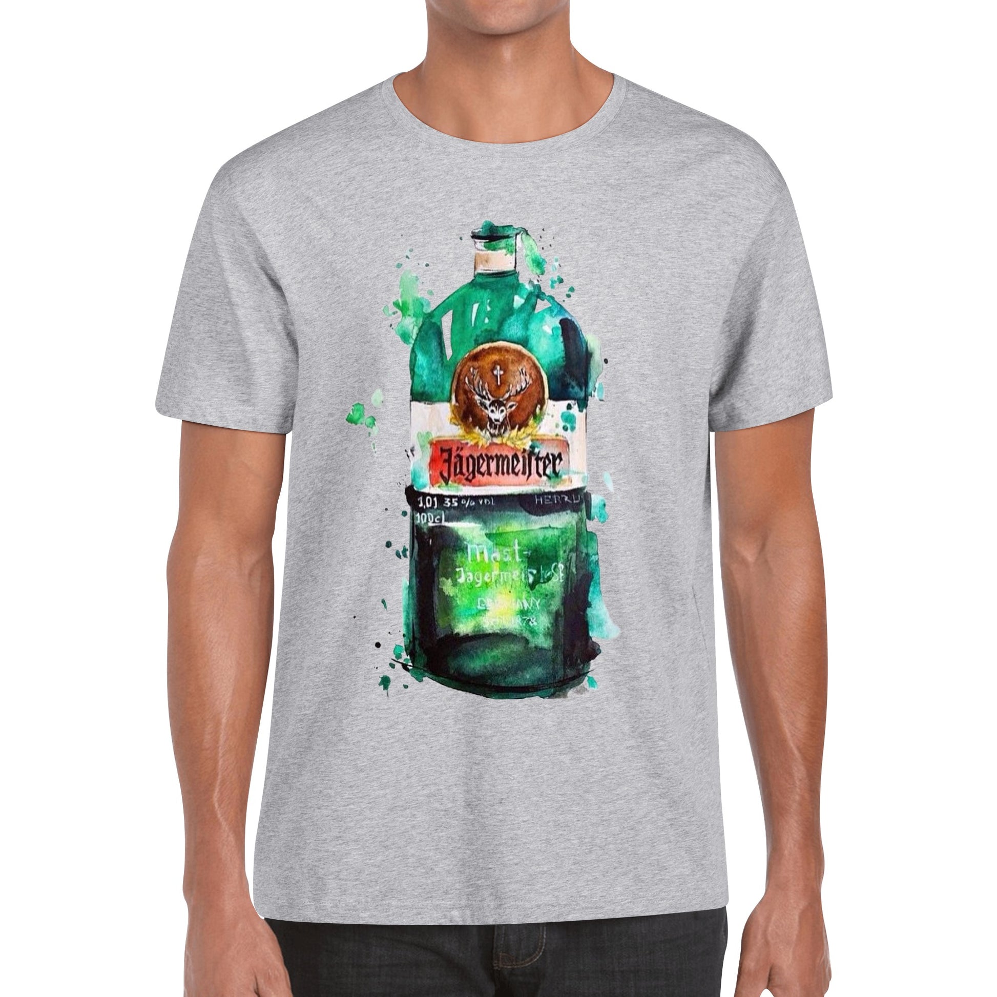 T-Shirt Jägermeister watercolor DrinkandArt