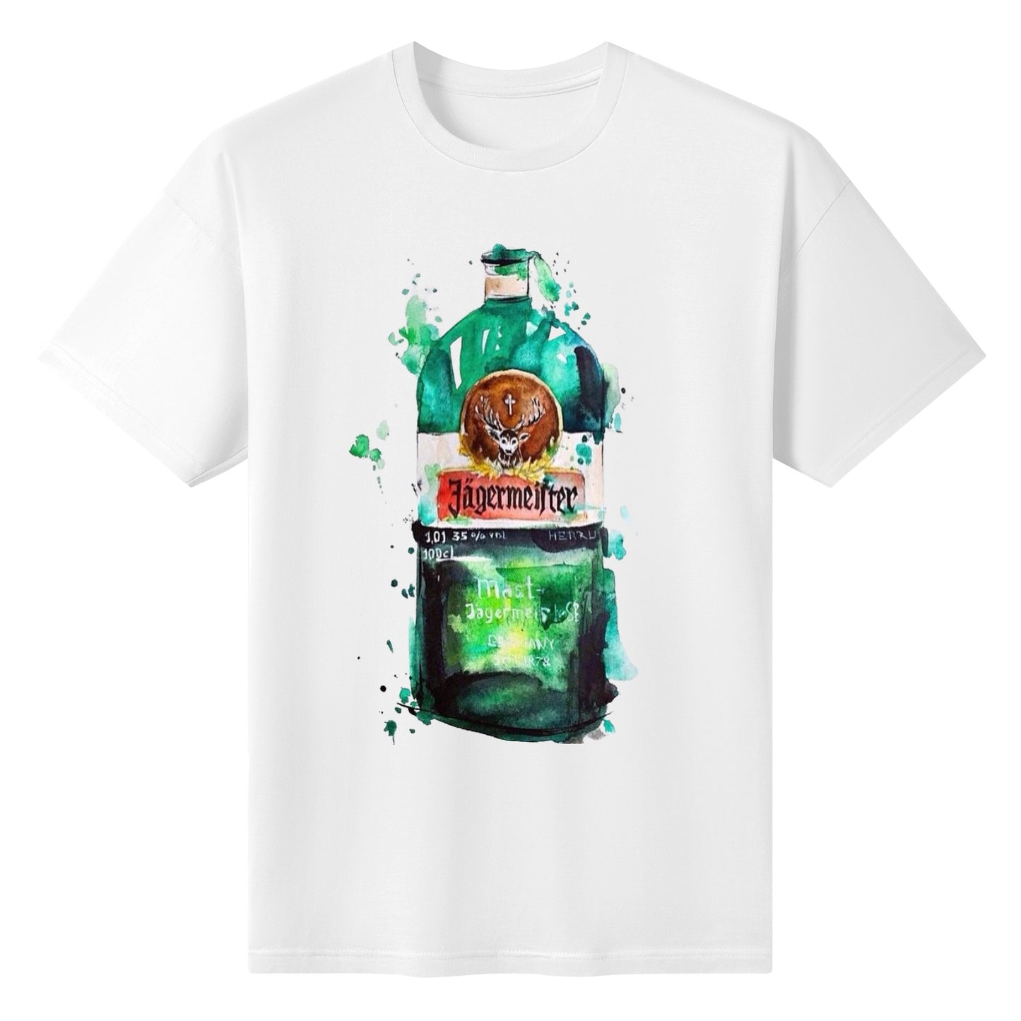 T-Shirt Jägermeister watercolor DrinkandArt