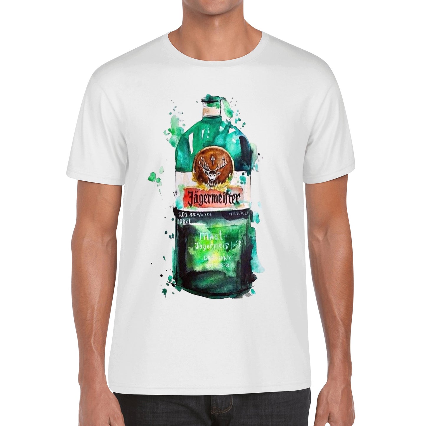 T-Shirt Jägermeister watercolor DrinkandArt